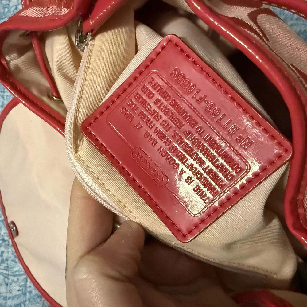 Coach Y2K Pink Monogram Backpack - Picture 7 of 7